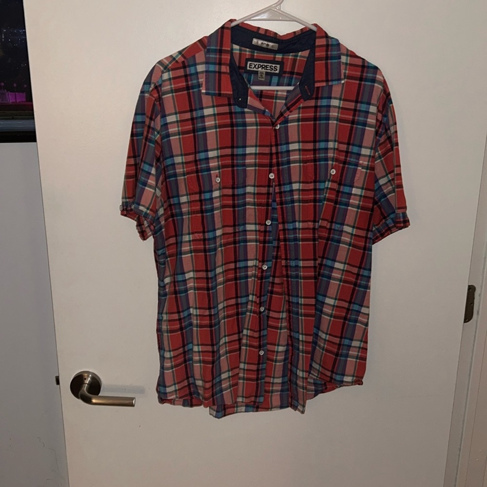 EXPRESS Casual Button Down, Short Sleeve